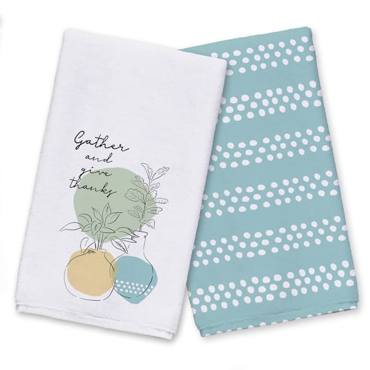 Gather Give Thanks Tea Towel Set